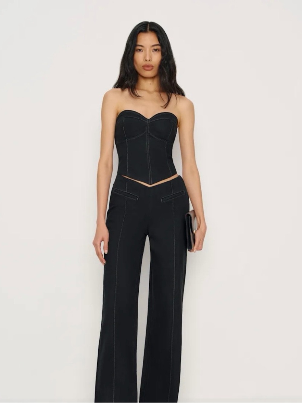 Reformation Kamila Denim top